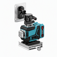 Niveau laser vert turquoise à faisceau horizontal et vertical pour le carrelage mural, l'alignement des sols, la construction, vente en gros OEM