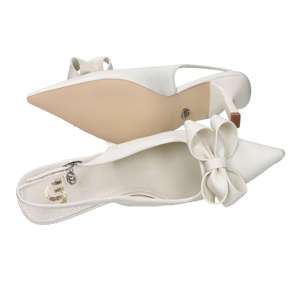 Gold & Gold Donna Slingback Pumps 7.5 Cm <b>Heel</b> <b>White</b> Size 36 - Product Image 6