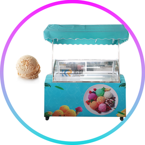 Carro comercial de helados 2025, Enfriador de triciclo, congelador, carrito de bicicleta, venta de jugos y helados, carrito de comida móvil con ruedas - Product Image 4