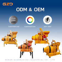 Bétonnière industrielle GZD JZM1500L à entraînement électrique pour chantiers de construction et projets de bâtiment
