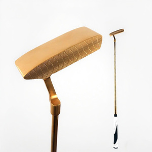 Prix d'usine, vente chaude, <span class=keywords><strong>putter</strong></span> de <span class=keywords><strong>golf</strong></span> en acier inoxydable, droitier, forgé, poignée en caoutchouc, personnalisable, dernier modèle - Product Image 1