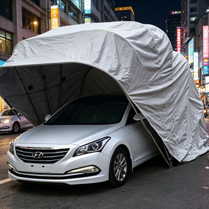 Tente <span class=keywords><strong>de</strong></span> <span class=keywords><strong>garage</strong></span> pliable et portable, design moderne en arche, avec structure en acier inoxydable durable et imperméable, best-seller - Product Image 6