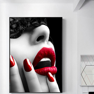 Quadro Moderno con Ritratto Femminile in Cristallo e Porcellana, Dipinto <span class=keywords><strong>da</strong></span> Parete <span class=keywords><strong>per</strong></span> Hotel, Poster Personalizzato - Product Image 2