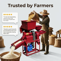 Machine à décortiquer le riz commerciale pour usage domestique et agricole - Pulvérisateur de riz efficace de 3000W