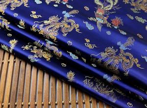 Nhà sản xuất vải gấm dệt jacquard rồng phượng truyền thống Trung Quốc - Product Image 3