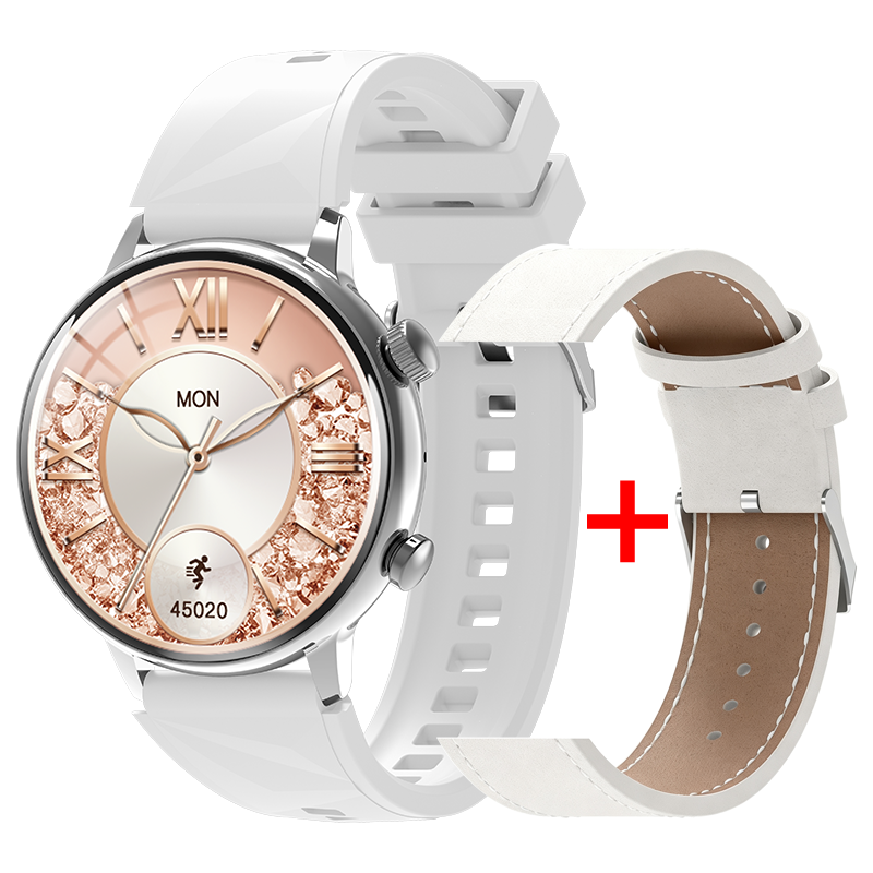 HW L1 Mini Ladies Smart Watch for Women 1.26" Answer Call Heart Rate ...