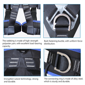 高さ作業のための登山と建設の安全秋の保護調整可能なフルボディ安全ハーネス - Product Image 5