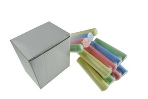 100ชิ้นขนาดเล็กสีสดใสโรงเรียนdutlessชอล์กสำหรับกระดานดำ - Product Image 5