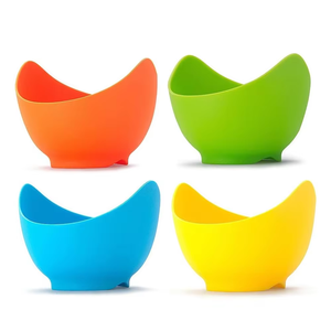Ustensiles de cuisine en silicone Eversoul Cuiseur à oeufs antiadhésif personnalisé Cuiseur à oeufs vapeur en silicone Tasses de braconnage Cuiseur à oeufs avec brosse gratuite - Product Image 3