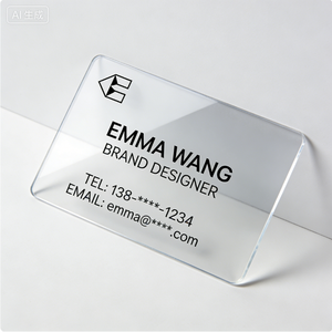 Cartes de <span class=keywords><strong>visite</strong></span> magnétiques personnalisées en PVC avec impression offset CMYK, <span class=keywords><strong>carte</strong></span> de <span class=keywords><strong>visite</strong></span> transparente, logo en relief pour le luxe - Product Image 1
