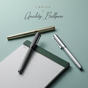Pluma estilográfica de latón grabado galvanizado de lujo MAXERY de alta calidad para regalo de Navidad de negocios - Product Image 2