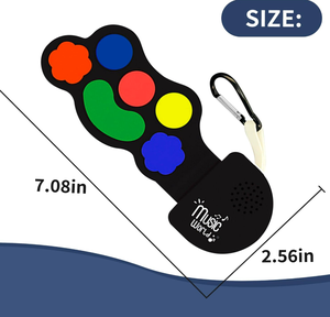 Mini <span class=keywords><strong>Piano</strong></span> de Silicona, Instrumento Musical Educativo, Llavero Realmente Reproducible, Juguete Sensorial de Encendido/Apagado, <span class=keywords><strong>Piano</strong></span> de <span class=keywords><strong>Jazz</strong></span> Promocional - Product Image 5