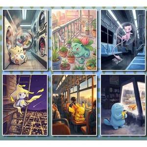 Cartes <span class=keywords><strong>Pokémon</strong></span> détachables en gros, art <span class=keywords><strong>manga</strong></span> japonais, version anglaise 151, cartes fan art non-TCG, marchandises Pikachu, booster - Product Image 5