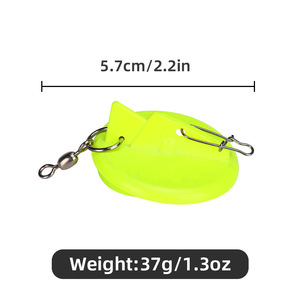 45mm -107mm pêche directionnelle en haute mer connexion ronde plongeur profond avec disque de plongée à la traîne réglable à pression - Product Image 4