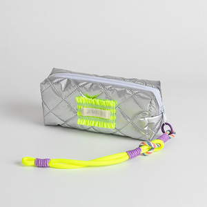 Estuche <span class=keywords><strong>de</strong></span> Lápices Acolchado Plateado <span class=keywords><strong>de</strong></span> Gran Capacidad al por Mayor, Bolsa <span class=keywords><strong>de</strong></span> Almacenamiento <span class=keywords><strong>de</strong></span> Tela <span class=keywords><strong>para</strong></span> Estudiantes, <span class=keywords><strong>Adolescentes</strong></span>, Oficina, Aula, Bolsa <span class=keywords><strong>de</strong></span> <span class=keywords><strong>Maquillaje</strong></span> - Product Image 5