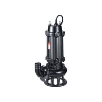 Pompe submersible haute pression WQ triphasée électrique, portance 500m, débit 5500L/h pour drainage de sous-sol, boues et eaux usées