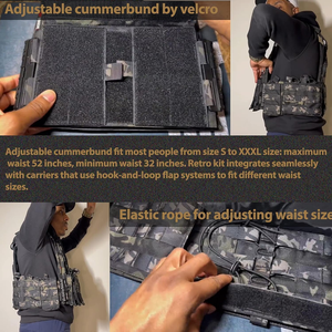 Gilet Tattico a Sgancio Rapido, Gilet da Caccia in Nylon Resistente con Sistema MOLLE e Design Multi-Tasca per <span class=keywords><strong>CS</strong></span> e Addestramento - Product Image 3