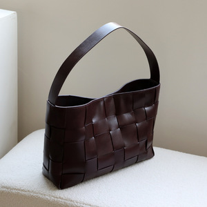 Nuevo Bolso de Mano de Cuero Genuino para Mujer, Bolso de Compras de Cuero Tejido de Gran Capacidad, Bolso de Hombro de Lujo, Bolso Tote - Product Image 2