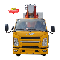 Camion-nacelle hydraulique à flèche télescopique pour travaux en hauteur, idéal pour l'entretien des bâtiments