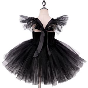 Festival <span class=keywords><strong>de</strong></span> niños Cosplay <span class=keywords><strong>Cruella</strong></span> <span class=keywords><strong>De</strong></span> <span class=keywords><strong>Vil</strong></span> disfraz en blanco y negro bruja juego <span class=keywords><strong>de</strong></span> rol niñas vestido - Product Image 3