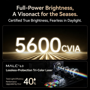 Projecteur laser domestique JMGO N5S Ultra Max 4K120Hz à haute fréquence de rafraîchissement Ultra HD tricolore avec fonction de zoom et de déplacement de l'objectif pour home cinéma - Product Image 4