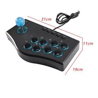 Manette de jeu filaire USB Arcade, Joystick Arcade USBF pour PS-2, PS-3, Ordinateur PC, Manette de jeu Mortal Kombat