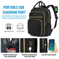 Sac à dos intelligent LOVEVOOK 15,6 17 pouces, de luxe, imperméable, pour affaires, pour l'extérieur, avec port USB, pour ordinateur portable, pour hommes