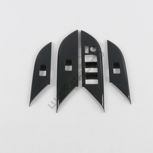 Couvre-interrupteur de fenêtre en fibre de carbone WZXD LHD 2024 2025 pour Fortuner - Product Image 3