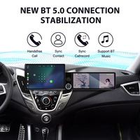 Pantalla Foforfor de 13.1"+12.3" para Hyundai Veloster 2011-2017, Carplay Inalámbrico, Android 15, Radio para Auto, Estéreo, GPS, DSP, 4G, 360, OEM