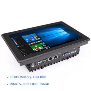 CESIPC 10.1inch J900 Processor CPU Rugged Laptop Type Chassis Industrial All In 1 Computer Rugged Industrial Panel PC Ssd 1tb