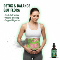 Gouttes liquides de Moringa, Ashwagandha, Curcuma, Gingembre, Spiruline – Complément pour la santé intestinale, le soutien immunitaire, la détoxification, l'énergie et les antioxydants – Pour adultes