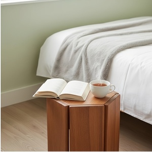 Dos Taburetes de Madera Maciza Apilables, Estilo Escandinavo Simple, Modernos y Portátiles, para Comedor, <span class=keywords><strong>Tocador</strong></span>, Sala de Estar - Product Image 3