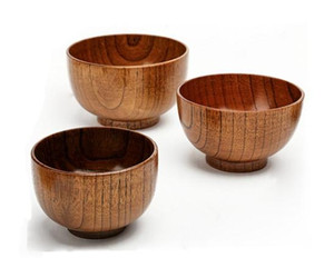 Vajilla de Cocina H269 al por Mayor, Tazones de Madera de Zizyphus para Sopa, Arroz, Fideos, Jujube, Tazones de Madera Seguros para Niños, Tazones de Ensalada de Estilo Japonés - Product Image 2