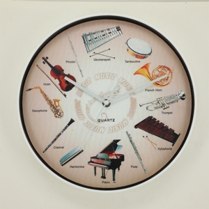 Relojes de Pared Elegantes con Diseño de Pájaro Cantante de 10 y 12 Pulgadas, con Pantalla de Agujas, Relojes Musicales Personalizados - Product Image 5