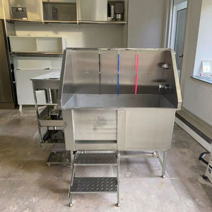 Bañeras para Perros de Acero Inoxidable, Equipo de Limpieza para Animales, Sets de Aseo Portátiles con Puerta Izquierda - Product Image 4