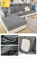 Housses de coussin unies personnalisables pour canapé sectionnel, design européen, décoration intérieure, coussin de siège lavable 100% polyester