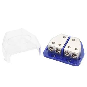 บล็อกจ่ายไฟและสายดินแบบแยกส่วน 4GA 12-24V ขั้วต่อแบบสกรูทองแดงแท้ สำหรับรถยนต์ เรือ รถบรรทุก รถจักรยานยนต์ - Product Image 2