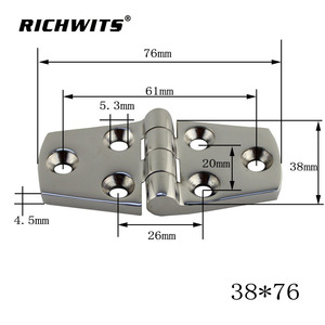 316 Stainless Steel Yacht Hatch Cover Hinge <b>Marine</b> <b>Hardware</b> for RV & Boat Butt Hinge - Product Image 6