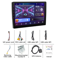Reproductor de Audio para Auto Universal Doble DIN con Pantalla Táctil GPS, Carplay Inalámbrico y Android Auto, Radio para Auto Android de 10 Pulgadas