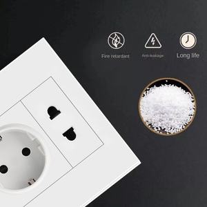 Interrupteur mural électrique domestique standard et prise avec prise allemande de prise de terre standard PanelOutlet - Product Image 4