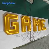 Lettres en acrylique personnalisées avec éclairage LED, étanches IP65, décoration lumineuse 3D pour centres commerciaux, bars et clubs