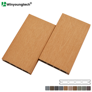 Pavimentazione Composita Antiscivolo Impermeabile Bicolore WPC <span class=keywords><strong>per</strong></span> Esterni, Tavola in <span class=keywords><strong>Legno</strong></span> Plastico Composito 145*21mm - Product Image 4