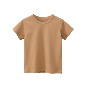 T-shirt uni pour enfants en coton, 11 couleurs, pour garçons et filles, hauts d'été pour enfants, t-shirts pour bébés - Product Image 6