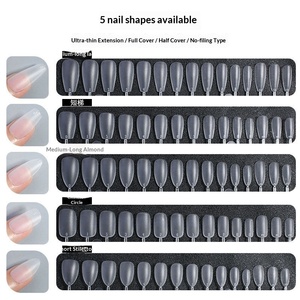 <span class=keywords><strong>Uñas</strong></span> postizas <span class=keywords><strong>de</strong></span> gel ultrafinas, sin costuras, totalmente mate, sin necesidad <span class=keywords><strong>de</strong></span> tallar/limar, extensión completa/halv-length, forma almendrada - Product Image 4