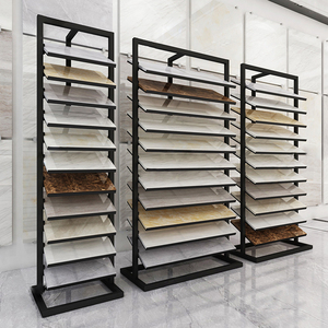 Slide Tile Sample Display Rack Mosaic Tile Display Rack Modern Design Tile Showroom Display Rack