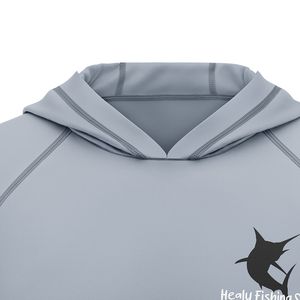 Camisa de pesca impresa personalizada de manga larga sublimación personalizada para hombres camisas de pesca con capucha - Product Image 3