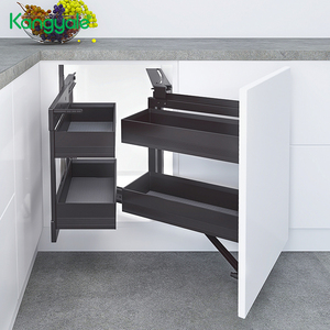 KYL MLK0205L-esquina mágica para armario de frutas y verduras, cesta de almacenamiento extraíble, cesta esquinera mágica para <span class=keywords><strong>Cocina</strong></span> - Product Image 3