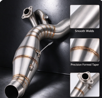 Système d'échappement complet de course modifié de qualité européenne pour moto V8, compatible JOG V8, DIO, BWS, ZX, DIO90, RR, DIO 26AA, ZX 26AA