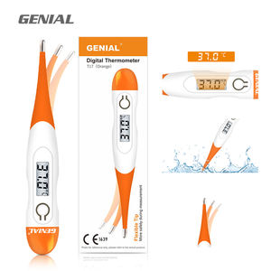 OEM T15 플렉시블 헤드 디지털 체온계 수은 없는 플라스틱 전자 방수 휴대용 구강 발열 측정기 - Product Image 1
