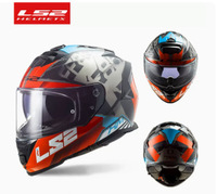 Casque de moto intégral anti-buée LS2 FF800 pour homme/femme, double visière, certifié 3C, toutes saisons, ajustement universel, Chine